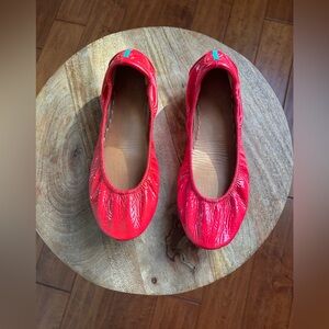 TIEKS by Gavrieli Red Diamond Patent Leather Ballet Flats Size 10 Limit edition